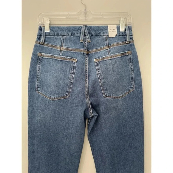 Good American Good 90S Icon Jeans Size 10/30 Indigo Straight Leg Denim‎ - Picture 7 of 13